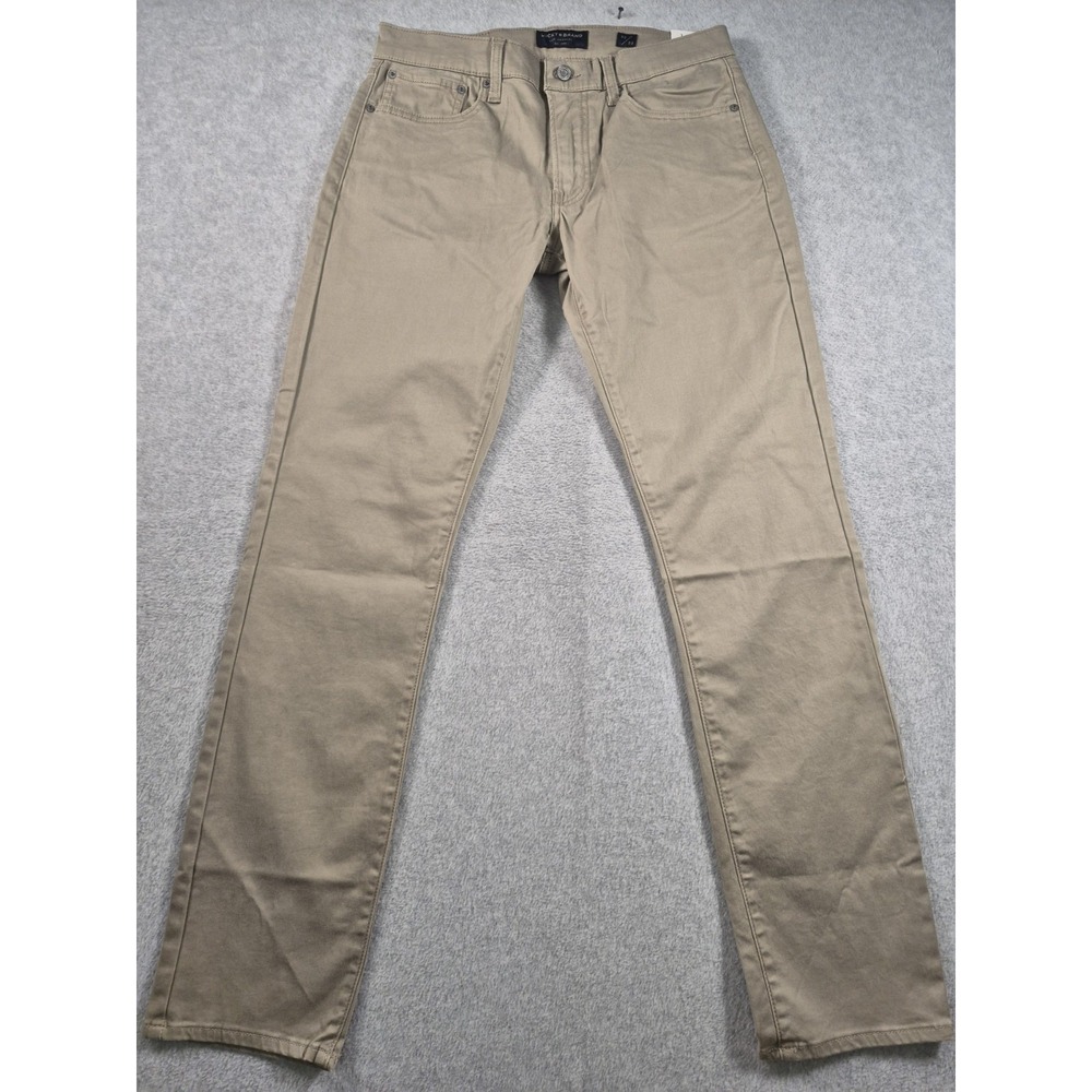 $99 NWT New LUCKY BRAND Men's 30 X 32 Tan 121 Slim Straight Pants Cotton Spandex